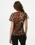 Marks & Spencer "Animal Print V-Neck Top"